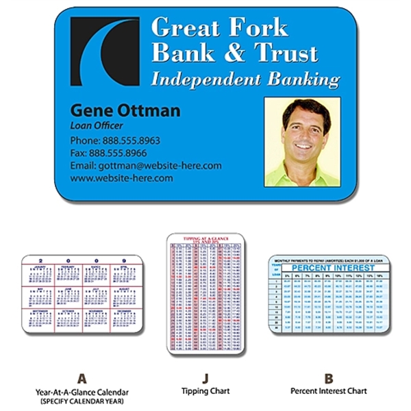 Financial Services Laminated Wallet Card - 3.5x2.25 (2-Sided... from ASI 91760 Tradenet Publishing / TradeNet Line