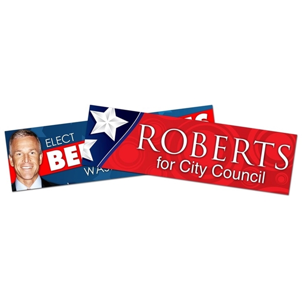 Political Campaign Bumper Sticker / Decal - UV-Coated Vinyl... from ASI 91760 Tradenet Publishing / TradeNet Line
