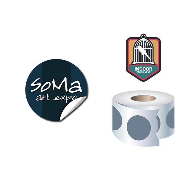 Roll Stickers / Decal - Indoor Permanent - 1.0" Diameter Rou... from ASI 91760 Tradenet Publishing / TradeNet Line