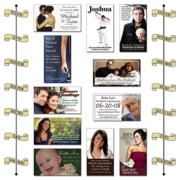 Announcement Business Card Magnet - 3.5x2 Square Corners - 2... from ASI 91760 Tradenet Publishing / TradeNet Line