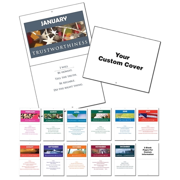 12 Month Character Goals Wall Calendar... from ASI 91760 Tradenet Publishing / TradeNet Line