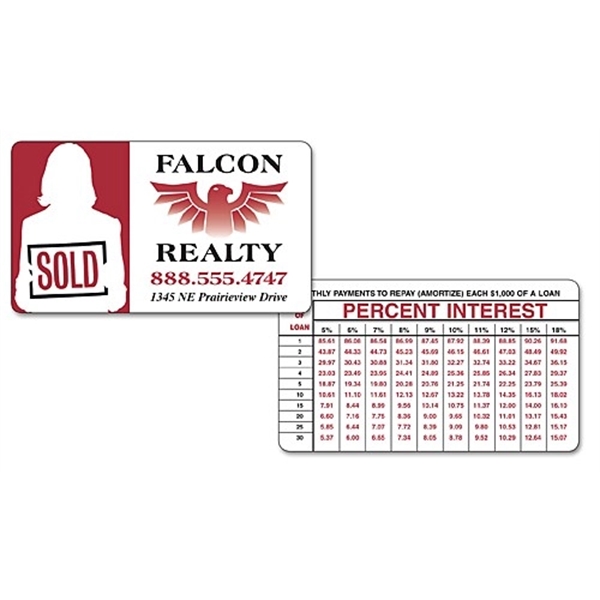 Laminated Plastic Business Card - 3.5x2 (2-Sided) - Round Corners.... from ASI 91760 Tradenet Publishing / TradeNet Line