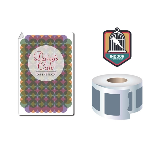 Roll Stickers / Decal - Indoor Permanent - 6x4 Rectangle Sha... from ASI 91760 Tradenet Publishing / TradeNet Line