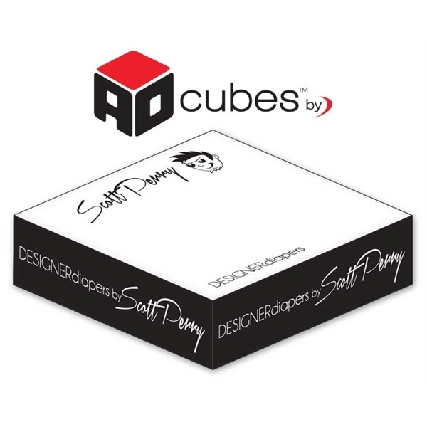 Ad Cubes - Memo Notes - 3.875x3.875x0.96875-1 Color, 1 Side... from ASI 91760 Tradenet Publishing / TradeNet Line