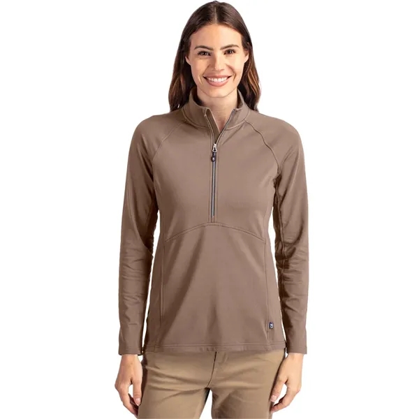 Women's pullover with a half-zip, raglan sleeves, and locker loop.... from ASI 47965 Cutter & Buck