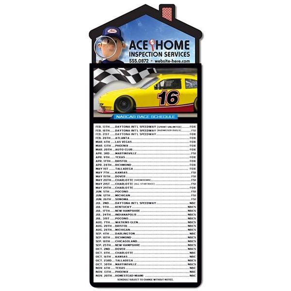 Magna-Card House Shape Magnet - NASCAR Racing Schedule (3.5x... from ASI 91760 Tradenet Publishing / TradeNet Line