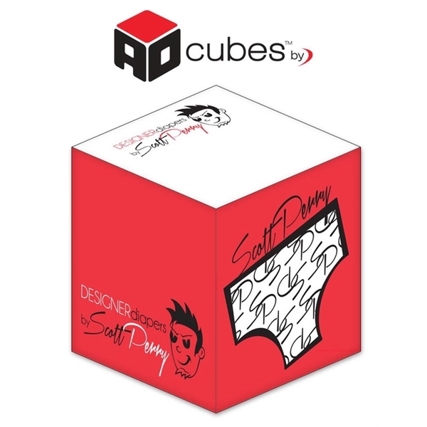 Ad Cubes - Memo Notes - 3.875x3.875x3.875-2 Colors, 2 Desig... from ASI 91760 Tradenet Publishing / TradeNet Line