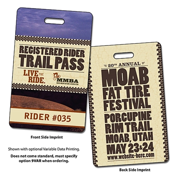 Laminated Plastic Card w/Punch-Out Slit - 3.375x2.125 (2-Sid... from ASI 91760 Tradenet Publishing / TradeNet Line