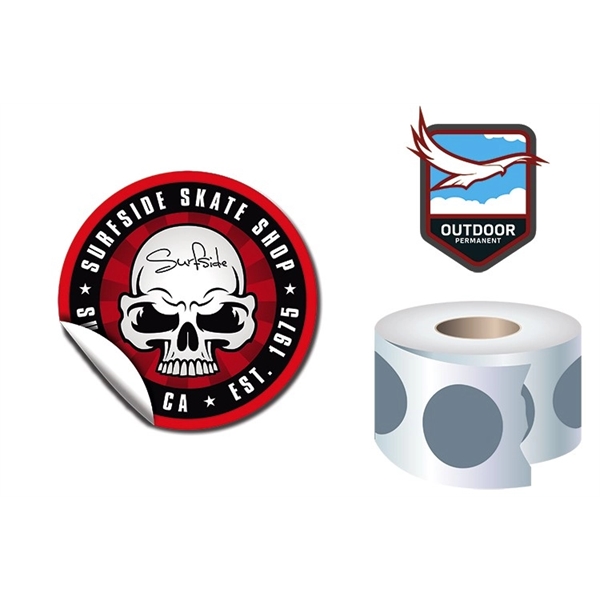 Roll Stickers / Decal - Outdoor Permanent - 3.0" Diameter Ro... from ASI 91760 Tradenet Publishing / TradeNet Line