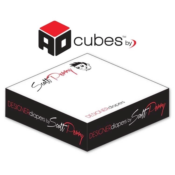 Ad Cubes - Memo Notes - 3.875x3.875x0.96875-2 Colors, 1 Sid... from ASI 91760 Tradenet Publishing / TradeNet Line
