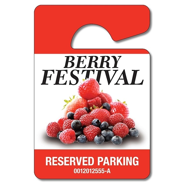 UV-Coated (1S) Plastic Hang Tag / Parking Permit- 3x4.5 - 10... from ASI 91760 Tradenet Publishing / TradeNet Line