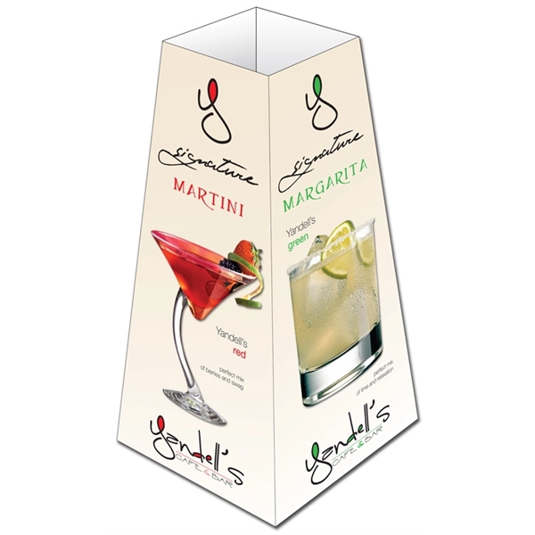 Table Tent 4-Sided Pyramid - UV Coated (1S) (4.25x8.5 - Folded).... from ASI 91760 Tradenet Publishing / TradeNet Line