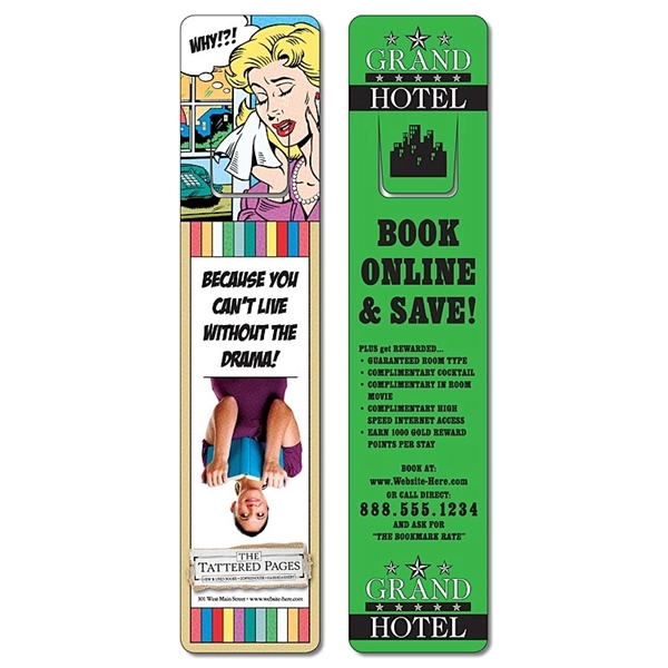 Bookmark - 1.75x8 Extra-Thick UV-Coated (1S) w/Page Holder -... from ASI 91760 Tradenet Publishing / TradeNet Line