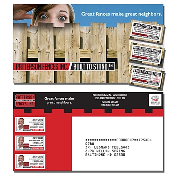 Laminated Postcard with 3 Perforated Coupons (10.5x5.5 Squar... from ASI 91760 Tradenet Publishing / TradeNet Line