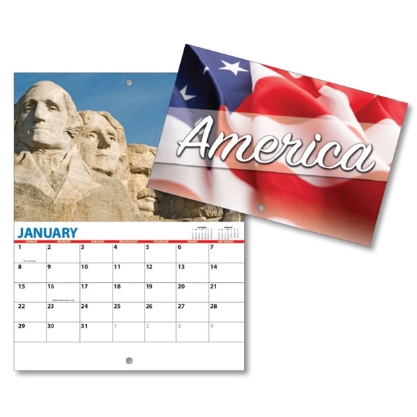 13 Month Mini Custom Photo Appointment Wall Calendar - PATRI... from ASI 91760 Tradenet Publishing / TradeNet Line