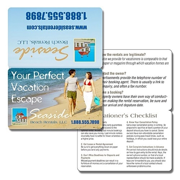 Wallet Card - 3.5x4.5 (Flat Size) Extra-Thick UV-Coated (1S)... from ASI 91760 Tradenet Publishing / TradeNet Line