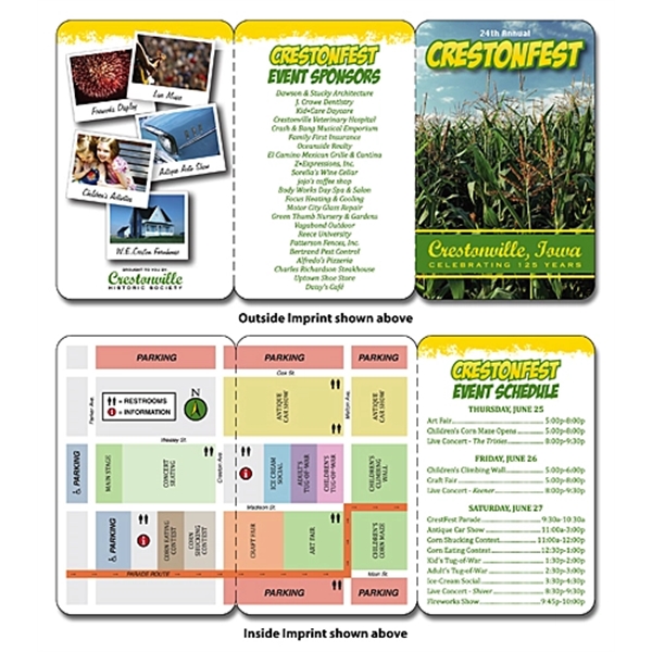 Laminated Wallet Card - 6.75x3.5 (Flat Size) Triple-Fold - 1... from ASI 91760 Tradenet Publishing / TradeNet Line