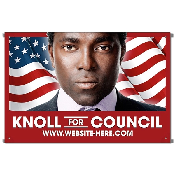 Candidate/Message Banner - 2' x 3' - Gloss Vinyl (Includes P... from ASI 91760 Tradenet Publishing / TradeNet Line