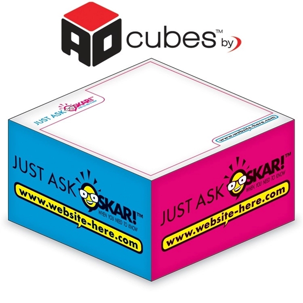 Ad Cubes - Memo Notes - 3.875x3.875x1.9375-4 Colors, 1 Desi... from ASI 91760 Tradenet Publishing / TradeNet Line
