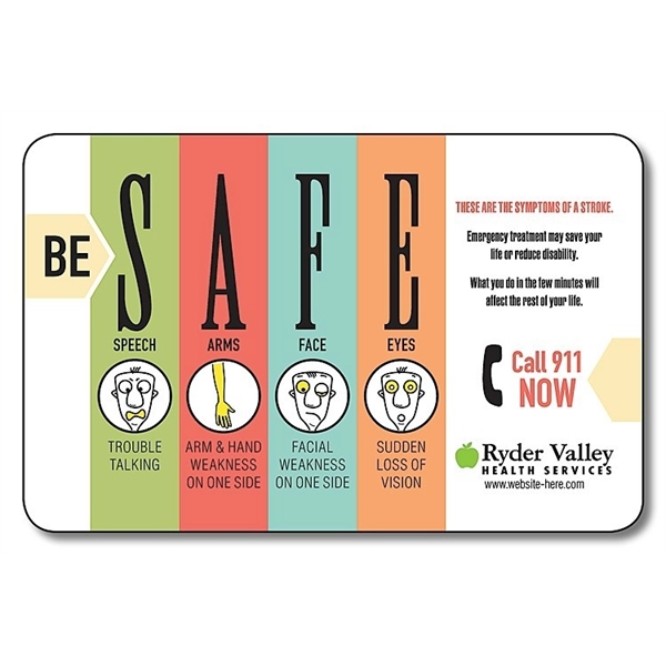 Custom Size / Shape - UV-Coated (1S) Paper Card (8 Out)... from ASI 91760 Tradenet Publishing / TradeNet Line