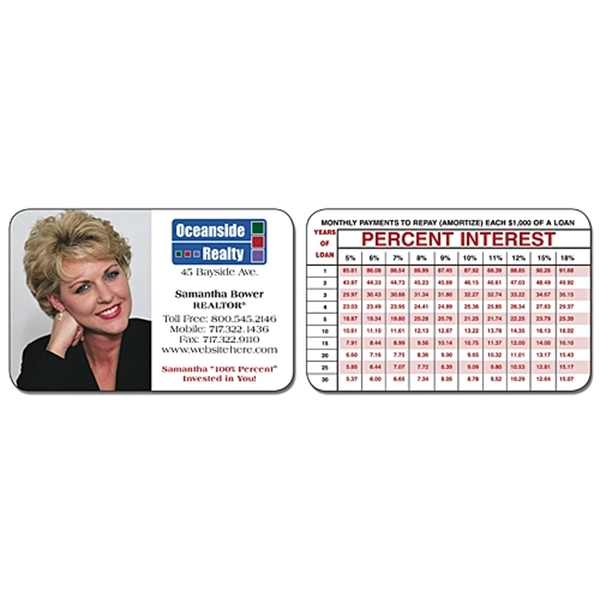 Real Estate Laminated Wallet Card - 3.5x2.25 (2-Sided) - 14... from ASI 91760 Tradenet Publishing / TradeNet Line