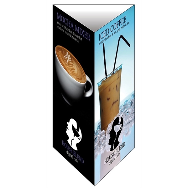 Table Tent 3-Sided- Extra-Thick UV-Coated (1S) (4.125x8.5 -... from ASI 91760 Tradenet Publishing / TradeNet Line