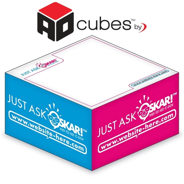 Ad Cubes - Memo Notes - 2.75x2.75x1.375-2 Colors, 1 Side De... from ASI 91760 Tradenet Publishing / TradeNet Line