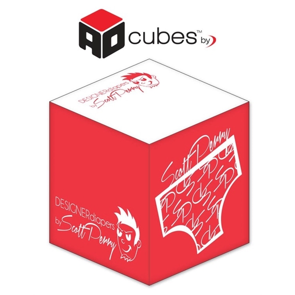 Ad Cubes - Memo Notes - 3.375x3.375x3.375-1 Color, 2 Side D... from ASI 91760 Tradenet Publishing / TradeNet Line