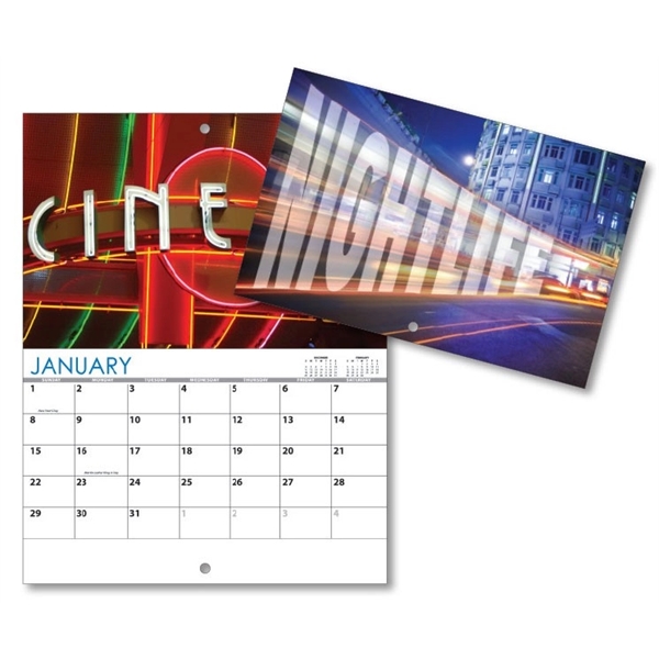 13 Month Mini Custom Photo Appointment Wall Calendar - NIGHT... from ASI 91760 Tradenet Publishing / TradeNet Line