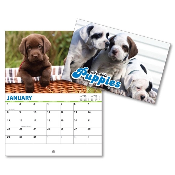 13 Month Mini Custom Photo Appointment Wall Calendar - PUPPI... from ASI 91760 Tradenet Publishing / TradeNet Line