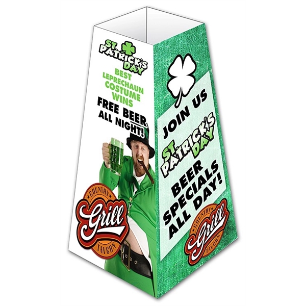 Table Tent - Large Four Sided Pyramid - UV-Coated (1S) -... from ASI 91760 Tradenet Publishing / TradeNet Line