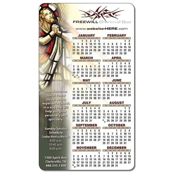 Religious Calendar Magnet - 4x7 Round Corners - 25 mil.... from ASI 91760 Tradenet Publishing / TradeNet Line