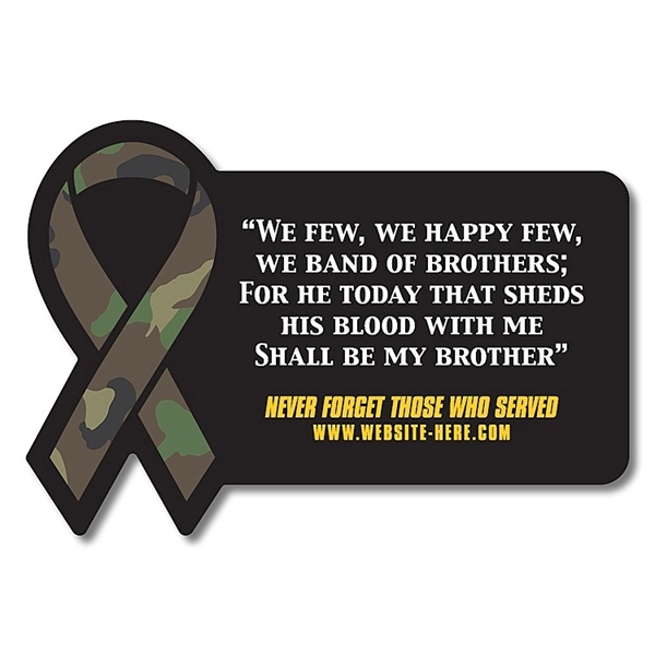 Magnet - Rectangle with Awareness Ribbon Side (3.5625x2.45)... from ASI 91760 Tradenet Publishing / TradeNet Line