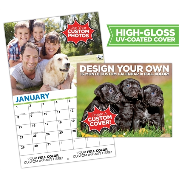13 Month Custom Photo Appointment Wall Calendar - High Gloss... from ASI 91760 Tradenet Publishing / TradeNet Line