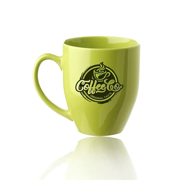 16 oz. bistro glossy coffee mug with tapered bottom.... from ASI 39552 BEL Promo