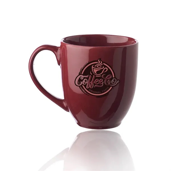 16 oz. bistro glossy coffee mug with tapered bottom.... from ASI 39552 BEL Promo