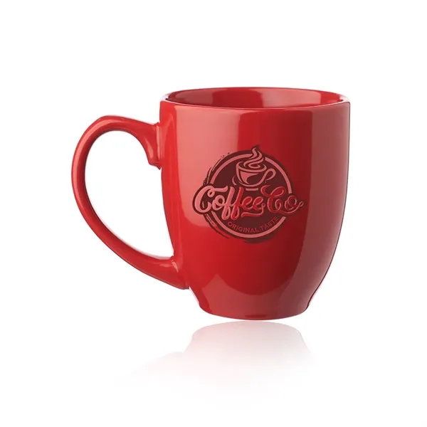 16 oz. bistro glossy coffee mug with tapered bottom.... from ASI 39552 BEL Promo