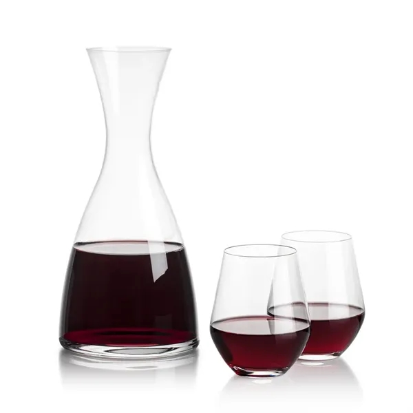All New Barham Carafe Set with our Reina Stemless Wine Glasses.... from ASI 84592 St Regis Group
