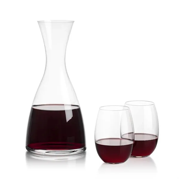 All New Barham Carafe Set with our Carlita Stemless Wine Glasses.... from ASI 84592 St Regis Group