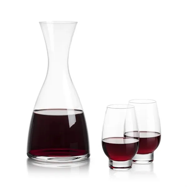 All New Barham Carafe Set with our Glenarden Stemless Wine Glasses.... from ASI 84592 St Regis Group