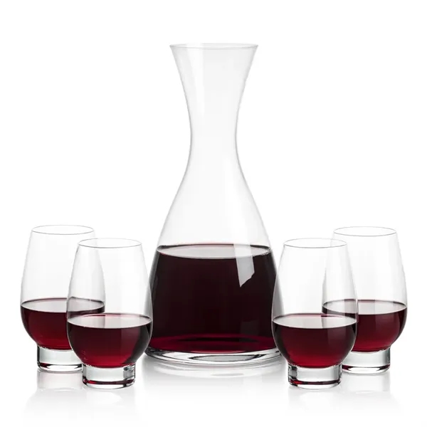 All New Barham Carafe Set with our Glenarden Stemless Wine Glasses.... from ASI 84592 St Regis Group