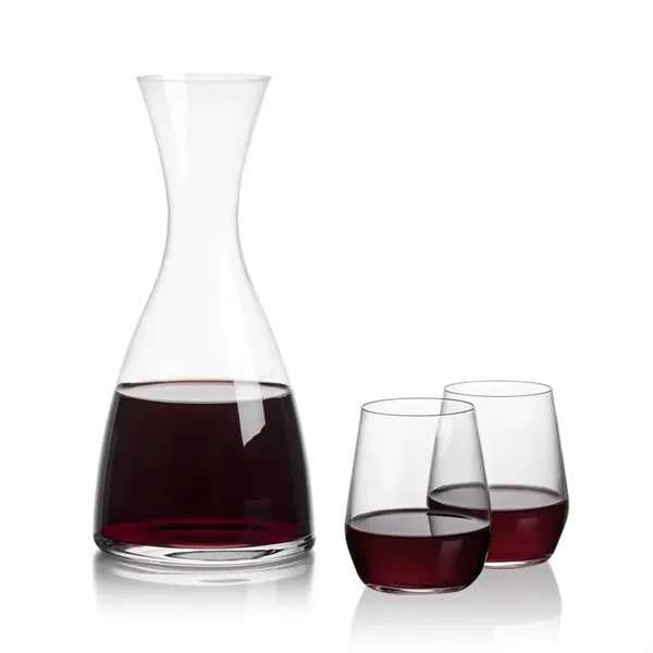 All New Barham Carafe Set with our Germain Stemless Wine Glasses.... from ASI 84592 St Regis Group