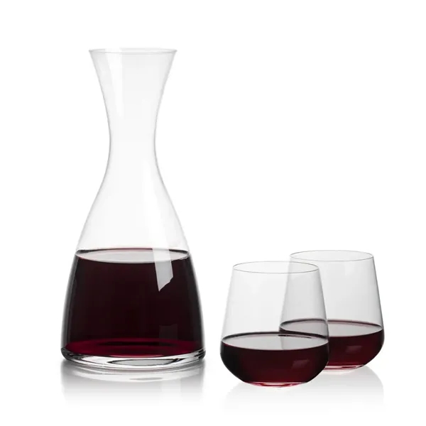 All New Barham Carafe Set with our Howden Stemless Wine Glasses.... from ASI 84592 St Regis Group