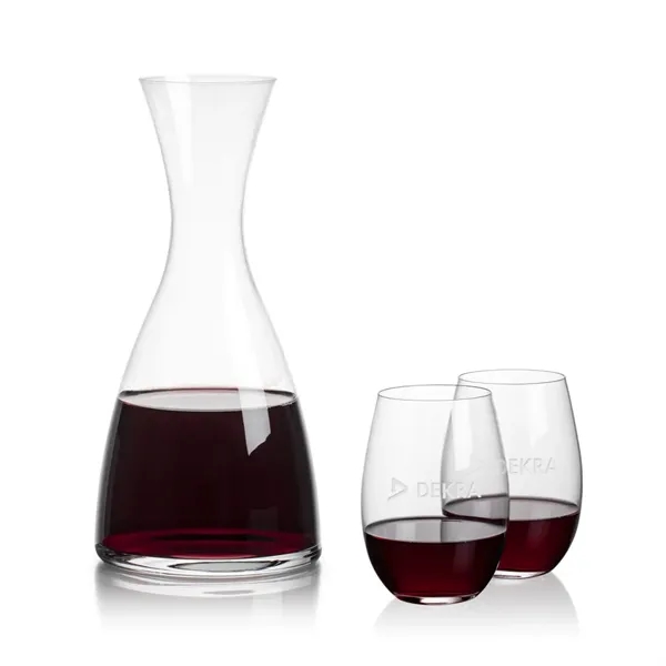 All New Barham Carafe Set with our Laurent Stemless Wine Glasses.... from ASI 84592 St Regis Group
