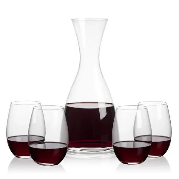 All New Barham Carafe Set with our Laurent Stemless Wine Glasses.... from ASI 84592 St Regis Group