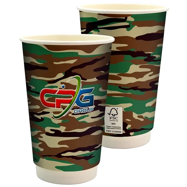 16 oz. Full Color Camo Paper Cup... from ASI 30208 A P Specialties / AP Specialties