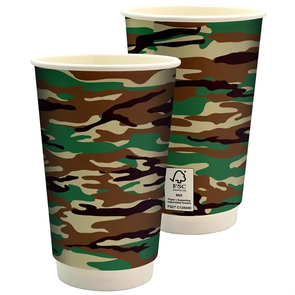 16 oz. Full Color Camo Paper Cup... from ASI 30208 A P Specialties / AP Specialties