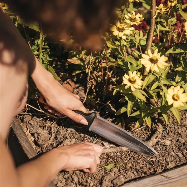 A multi-purpose garden knife designed to weed, plant, split, transplant and... from ASI 46170 Compass Industries Inc