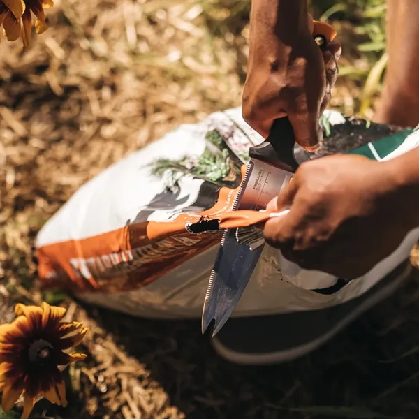 A multi-purpose garden knife designed to weed, plant, split, transplant and... from ASI 46170 Compass Industries Inc