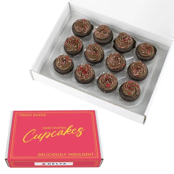 Valentine's Day Signature Bite-Size Chocolate Cupcakes includes 12 cupcakes, each crafted... from ASI 71685 Midnite Snax®